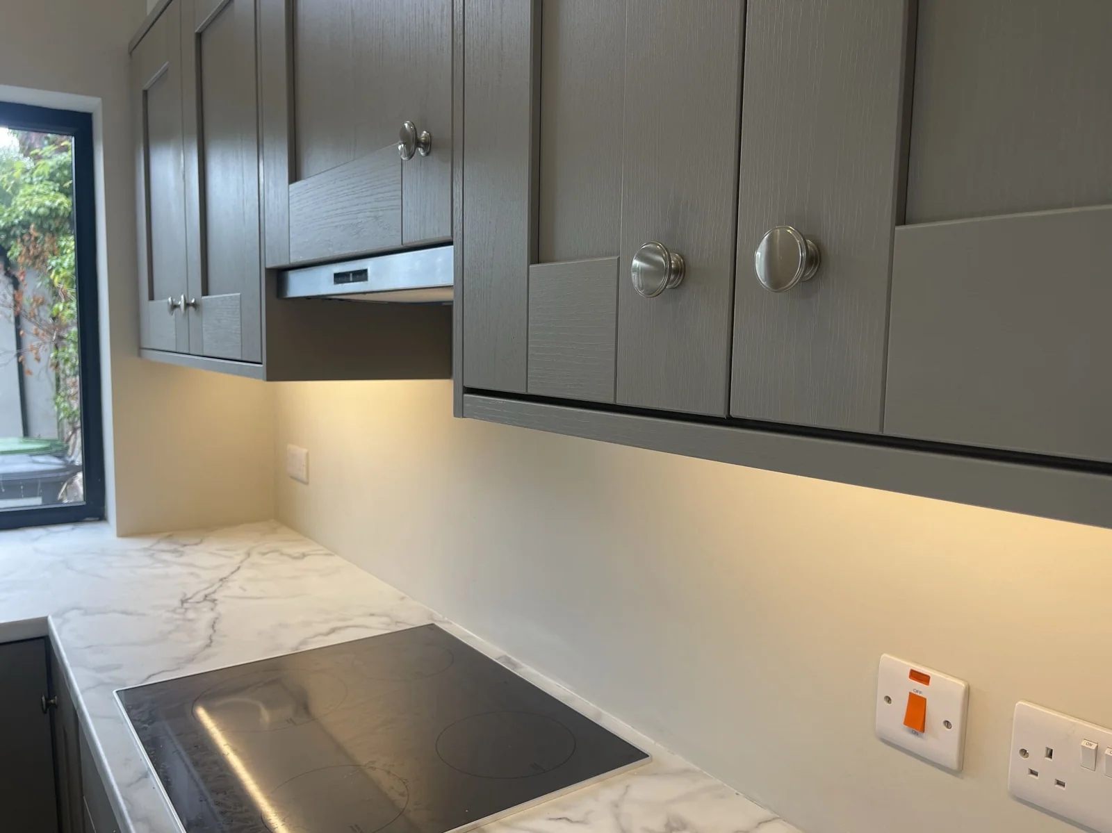 New kitchen cabinetry in the Dublin 7 renovation