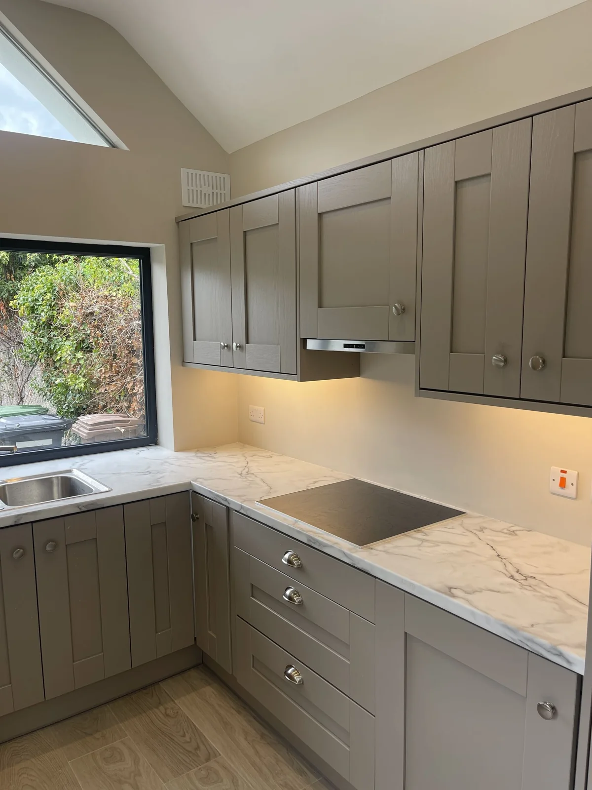 Kitchen with garden-facing window in Dublin 7