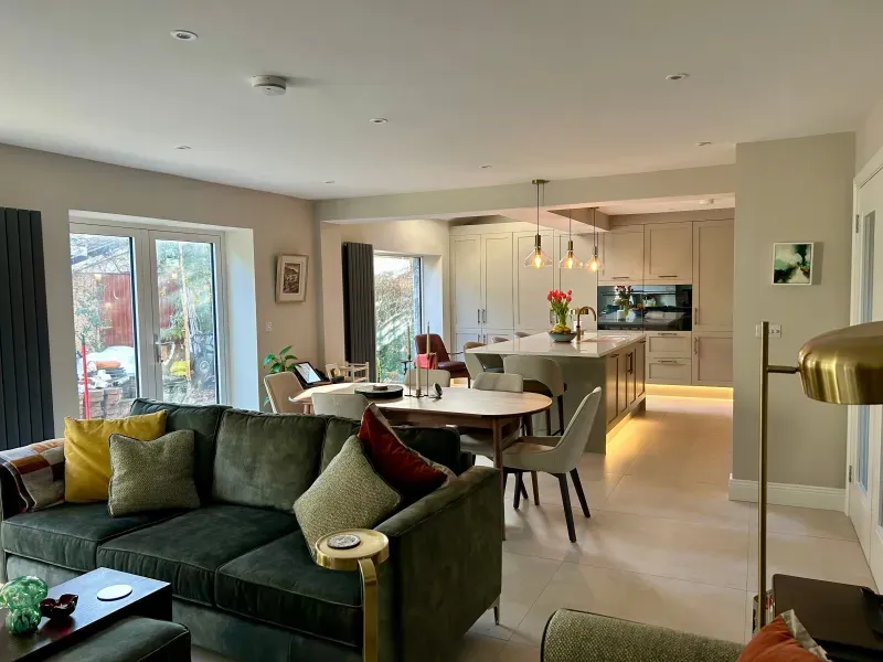 Completed ground-floor renovation and rear extension in Dublin