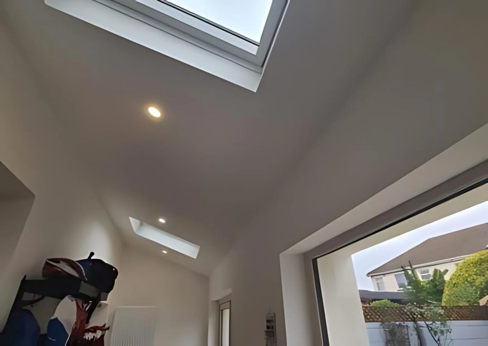 Rooflight and garden doors in the Malahide extension
